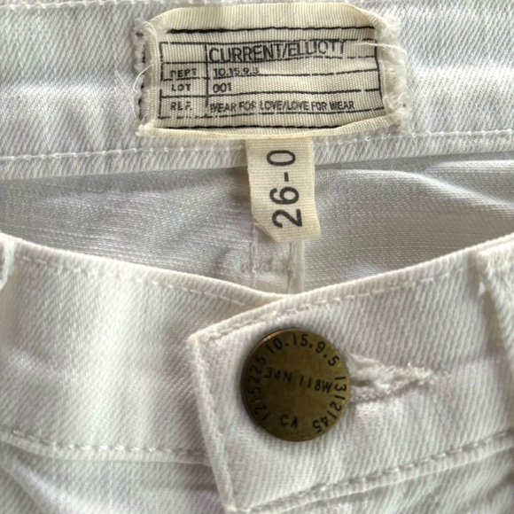 Current/Elliott Stiletto Skinny Jeans White 26 - Picture 8 of 10